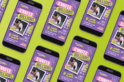 Purple Teens Birthday Invitation, a Flyer Template by Aiyari Graphic (Thumbnail 3 of 3)