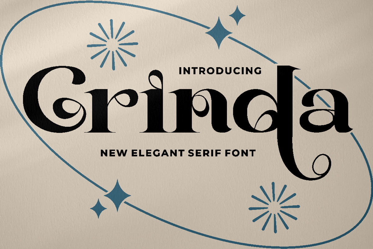 Grinda - Elegant Serif Font, a Sans Serif Font by PutraCetol Studio (Photo 1 of 12)