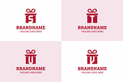 Letter S T U V Gift Package Logo, a Branding & Logo Template by Pray Art Design Studio (Thumbnail 1 of 2)