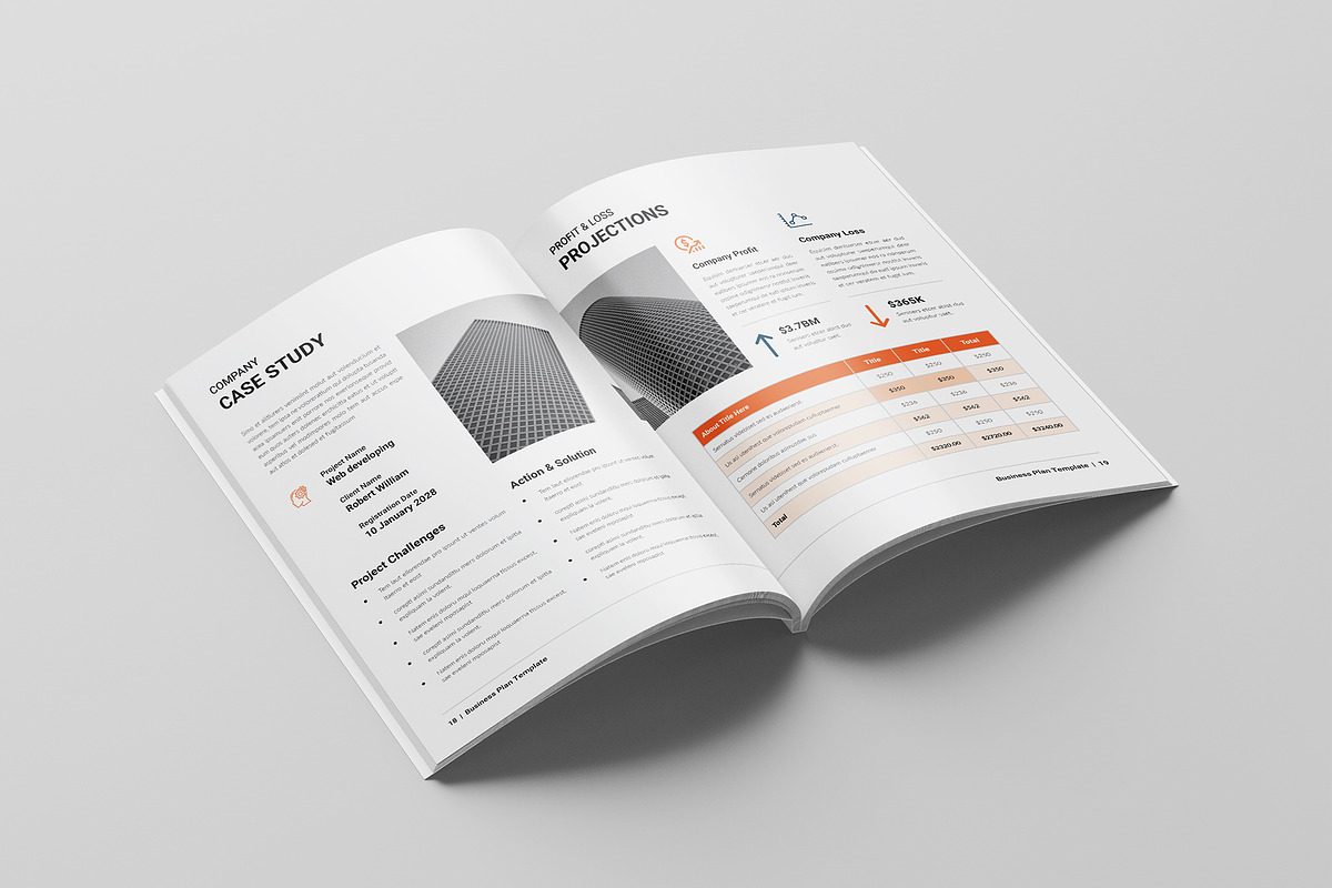 Business Plan Template | Canva, a Brochure Template by Spark_Creative (Photo 10 of 14)