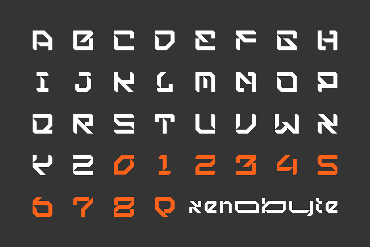 Xeno Byte Font, a Sans Serif Font by Nocturnal Workspace (Photo 2 of 8)