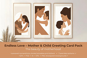 Endless Love – Mother & Child Greeti, a Person Illustration by VasilkovS (Thumbnail 1 of 7)