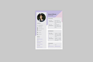 CV Purple Resume Designer