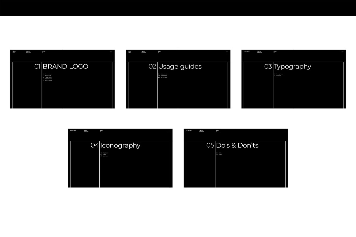Black & White Brand Guideline, a Branding & Logo Template by Moody Designs (Photo 8 of 9)