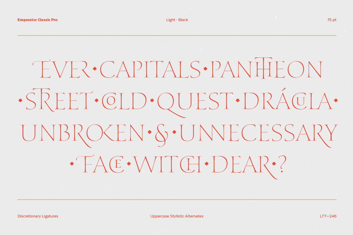 Emperator, a Serif Font by Latinotype (Photo 2 of 15)