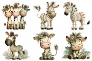 Creation Zebra Harmony Clipart, an Illustration by Daily.Designs (Thumbnail 4 of 8)