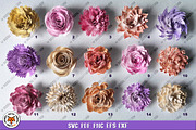 3D Rolled Paper Flowers SVG, a Graphic by Digital_Craftyfox (Thumbnail 7 of 11)