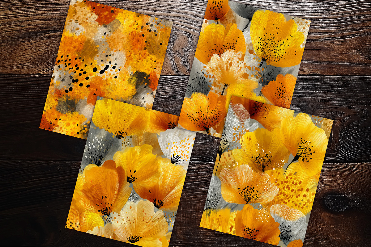 Warm Autumn Abstract Brush Scrapbook, a Background Graphic by V Design Creator (Photo 9 of 11)