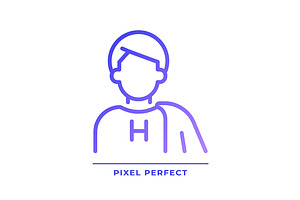 Hero pixel perfect gradient linear, an Icon by IMG Visuals