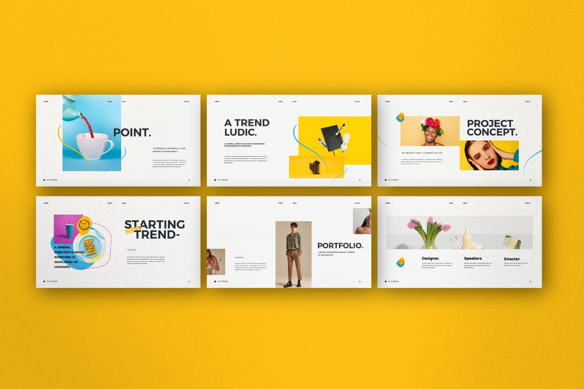 LUDIC - Minimalism Pastel Keynote, a Presentation Template by Dirtytemp ...