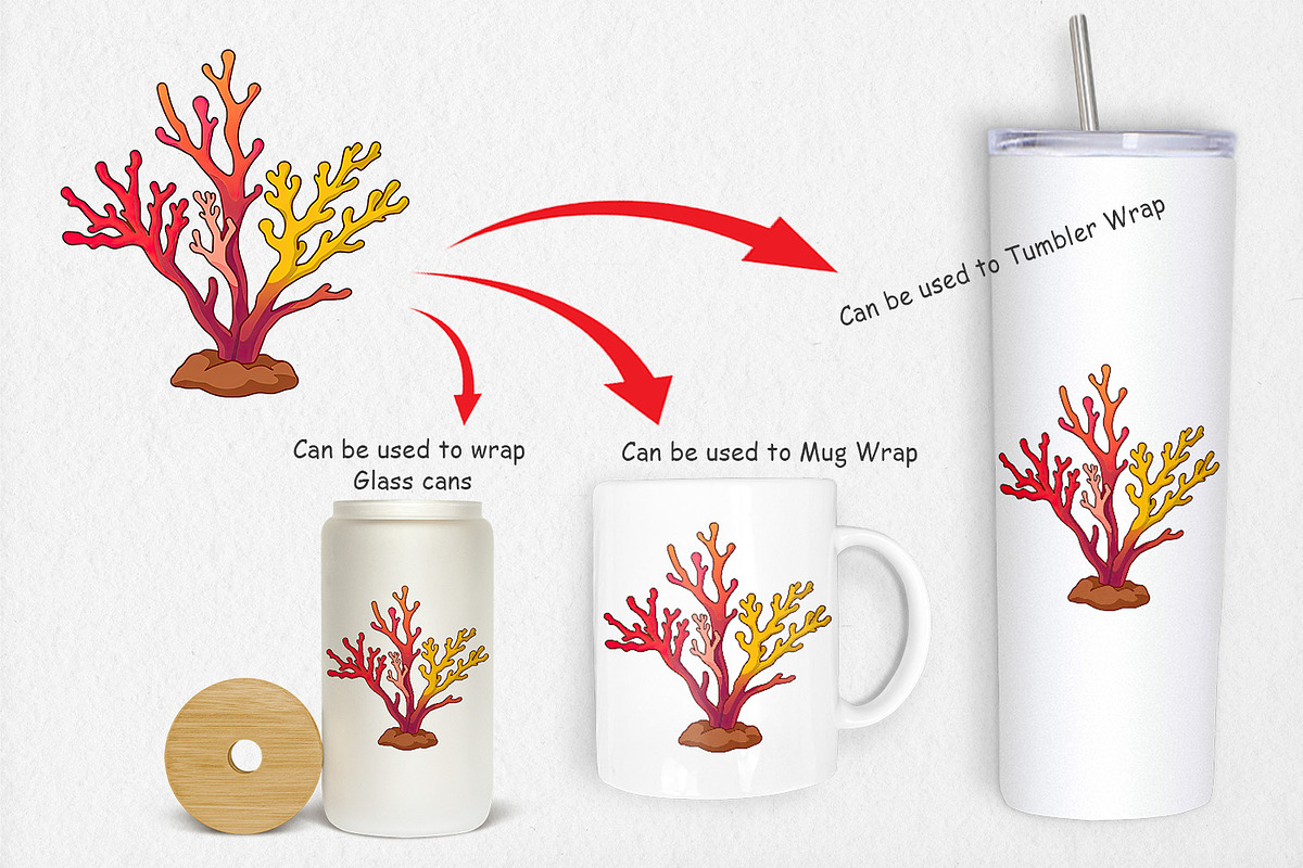 Coral Reef Clipart, a Graphic by Artnoy (Photo 3 of 5)