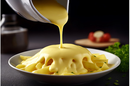 Cheese sauce pasta restaurant, a Food & Drink Photo by Ylivdesign