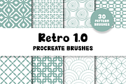 Retro 1.0 Procreate Brushes, a Brush Add-On by Design av MAD (Thumbnail 1 of 7)