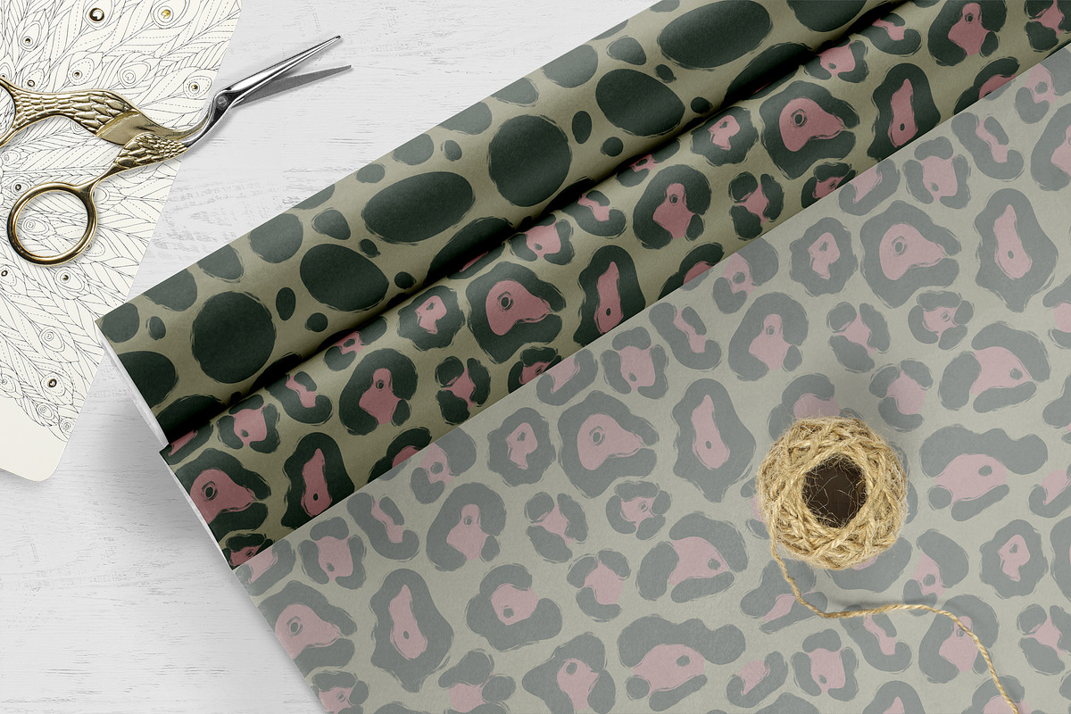 Wild Animal Print Set Modern Vintage, a Pattern Graphic by Oksana Dovhopol Art (Photo 6 of 19)