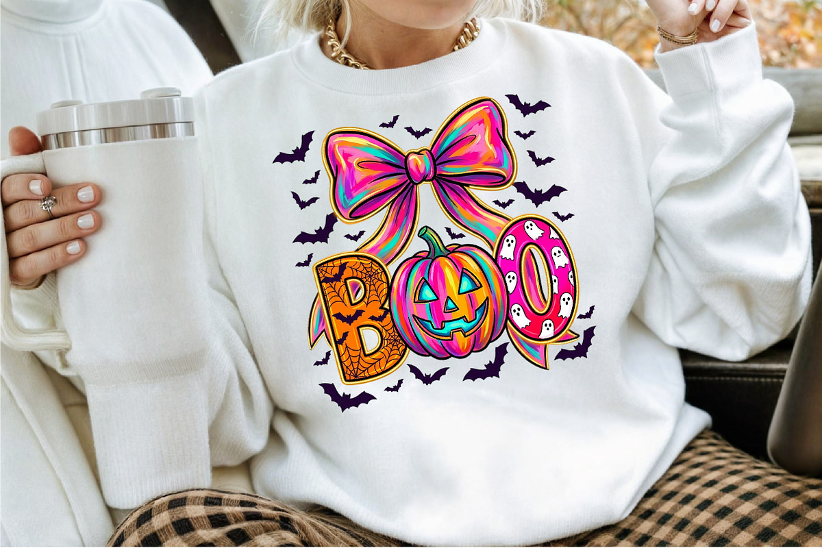 Halloween Boo PNG Coquette Pumpkin, a Work Illustration by Sublimation Artist (Photo 2 of 9)