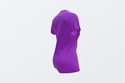 walking tshirt mockup, an Object 3D Model by hdri360 (Thumbnail 4 of 5)