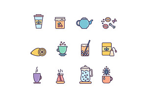12 Tea Icons