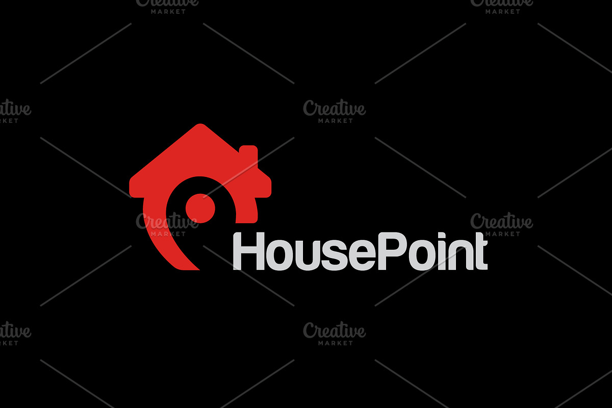 House point pin icon logo design, a Branding & Logo Template by Amadul11 (Photo 2 of 5)