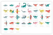 38 Dinosaur Elements x3 Styles, a Graphic by monkik (Thumbnail 17 of 22)