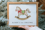 Watercolor Baby Christmas Clothes, a Seasonal Illustration by SvetaArtStore (Thumbnail 5 of 8)
