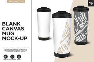 Blank Canvas Mug Mock-up