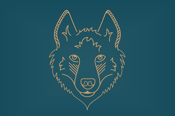Siberian Husky Line Icon