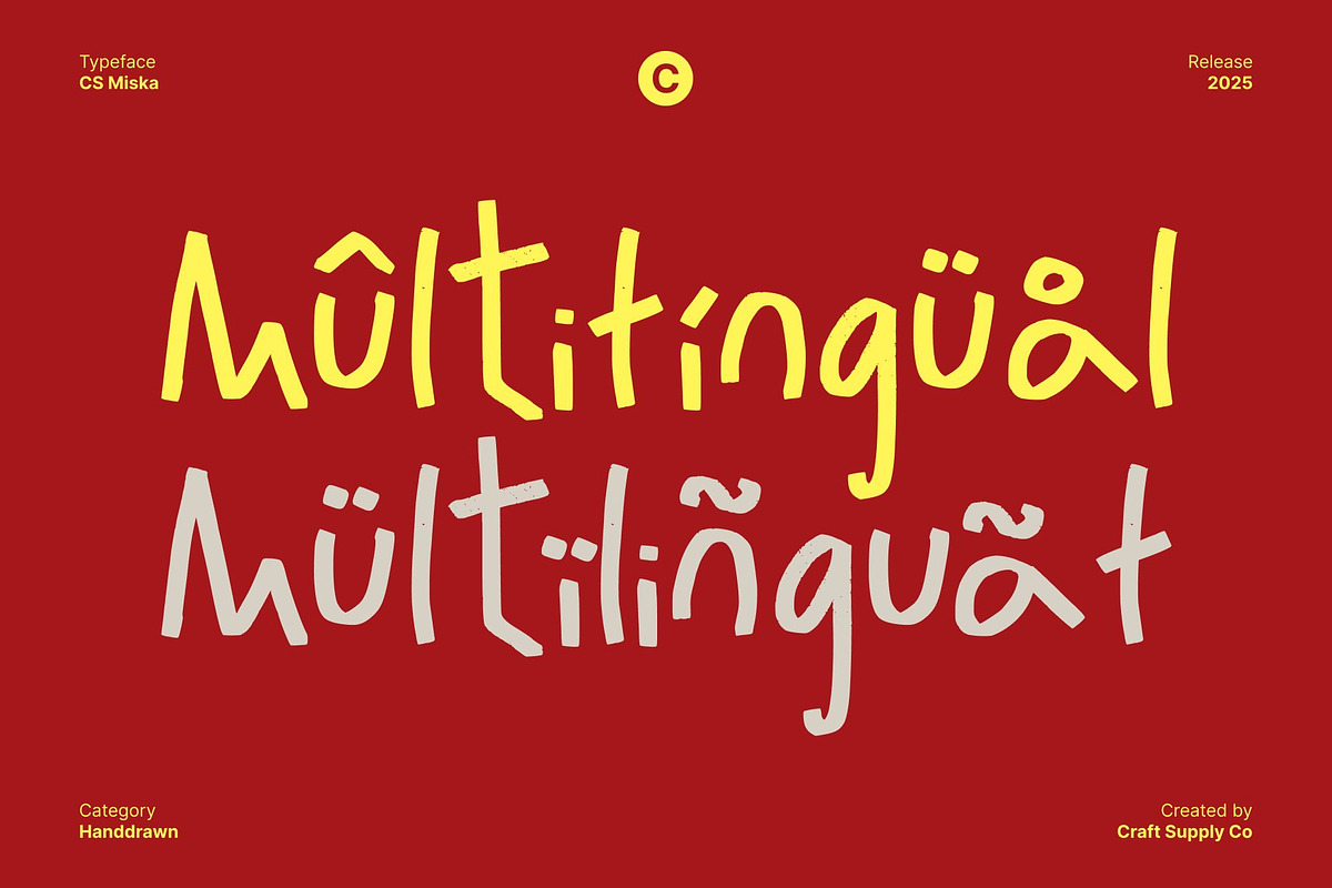 CS Miska – Messy Handwritten Font, a Handwritten Font by Craft Supply Co. (Photo 5 of 8)