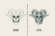 Modern Vintage Cross Hatch Brush, a Brush Add-On by MuSan (Thumbnail 3 of 5)