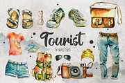 Wanderlust. Watercolor set., a Sport Illustration by iri-illustration (Thumbnail 6 of 11)