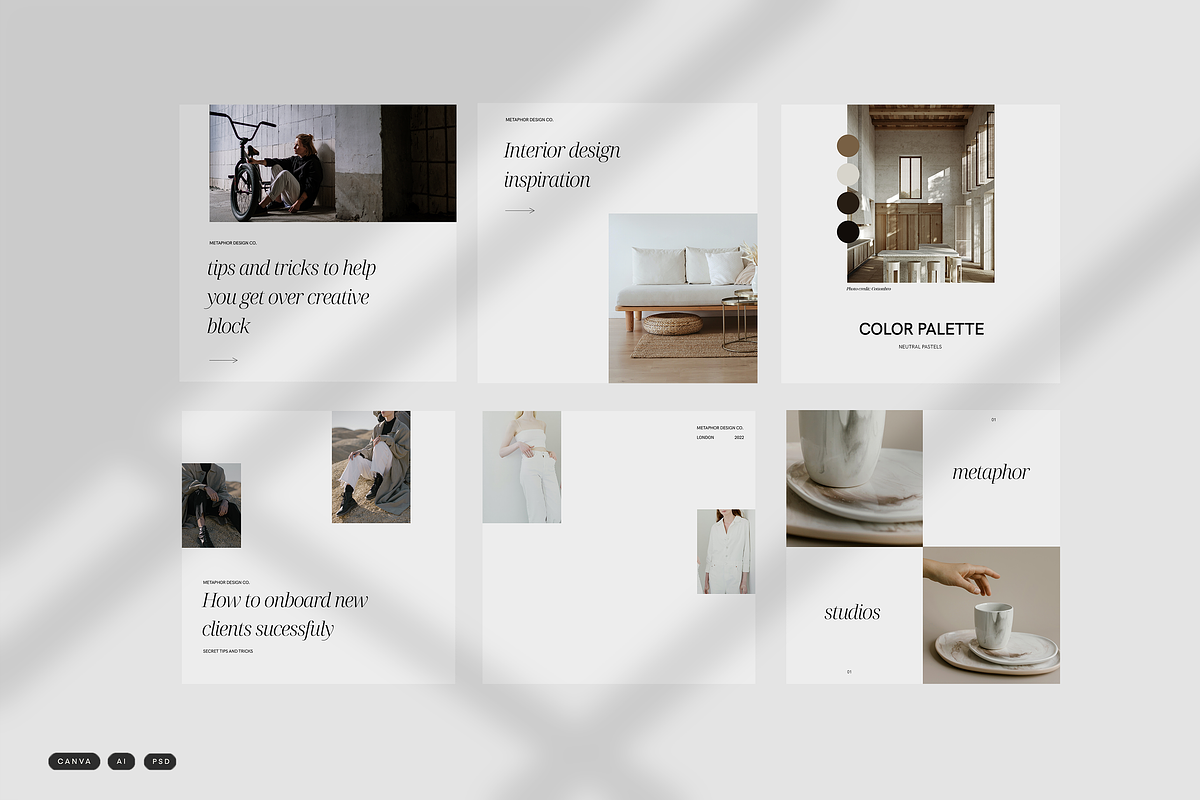 METAPHOR - Social Media Templates, a Social Media Template by GRPXSTORE (Photo 3 of 6)