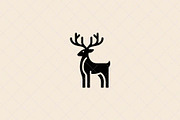Minimalist Deer Emblem, an Animal Illustration by Vectorium Studio (Thumbnail 1 of 4)