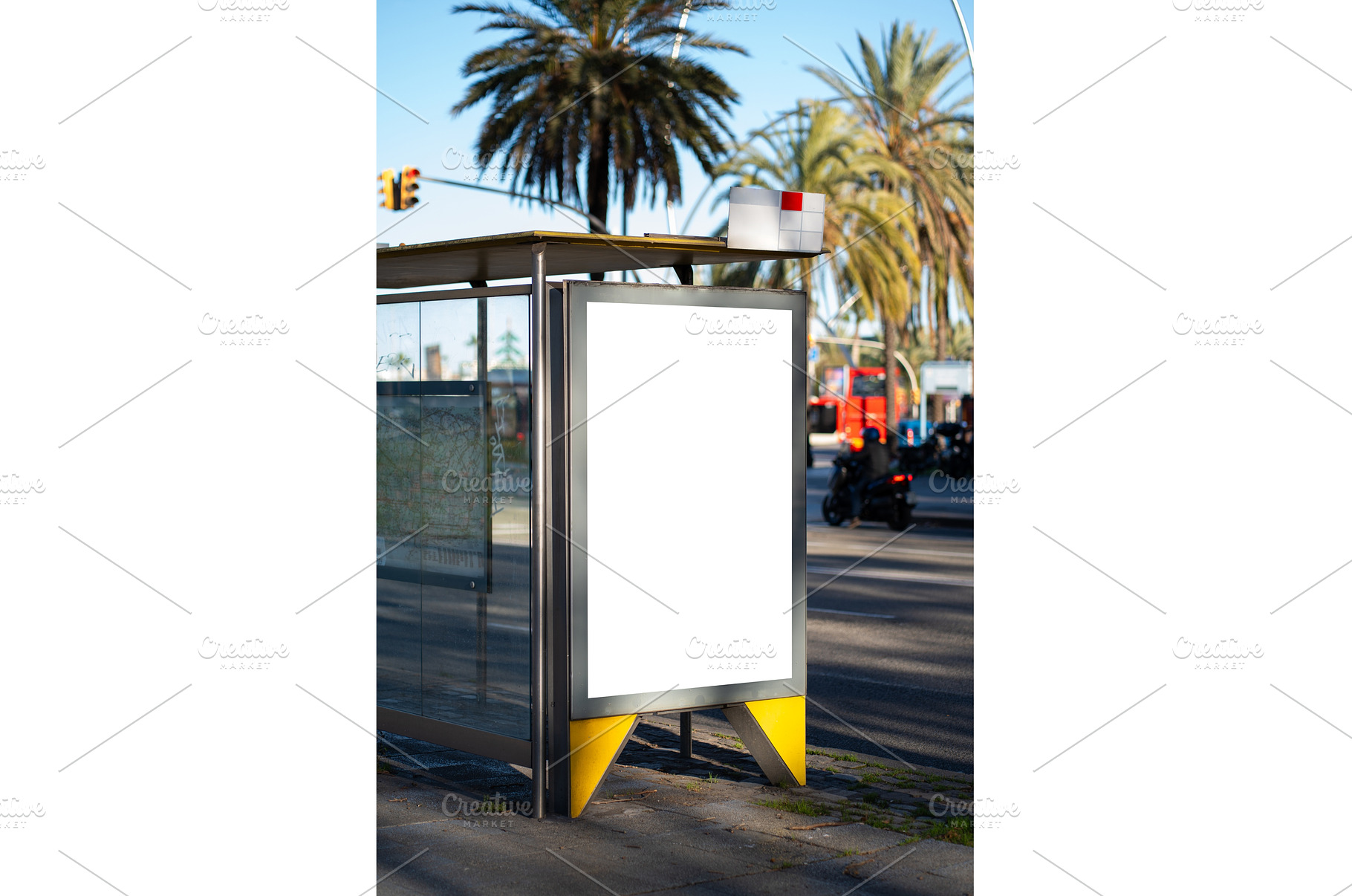 Blank vertical billboard mockup at a, a Technology Photo by volodymyrshtun13795