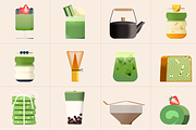 Matcha Illustration Bundle, a Food Illustration by Groovy Goods (Thumbnail 9 of 9)