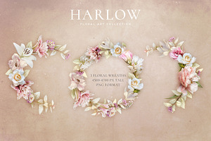 Harlow Floral Art Collection