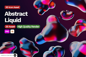 3D Abstract Liquid Element