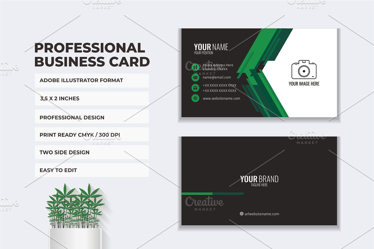 Business Card Template, a Business Card Template by suhadidesign (Photo 3 of 5)
