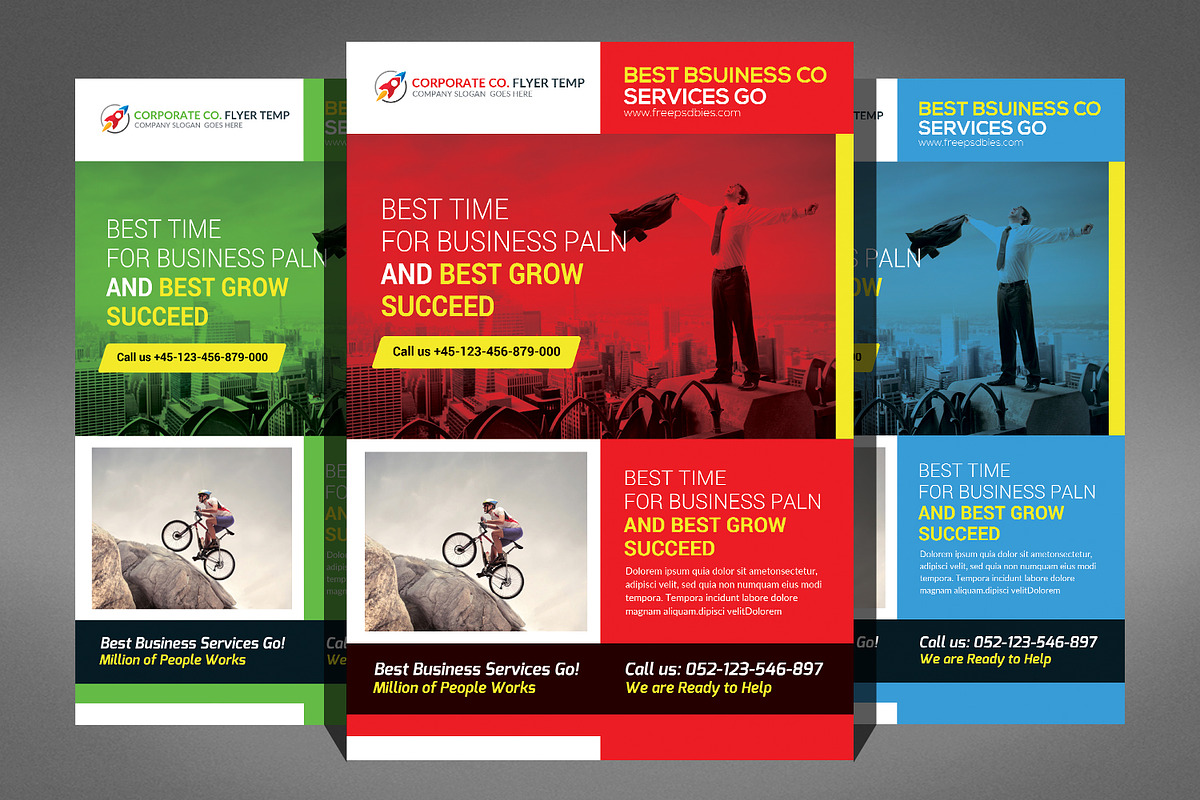 66 Corporates Flyers Bundle, a Flyer Template by Graphic Templates (Photo 38 of 67)