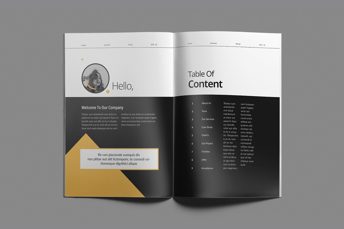 Project Proposal Brochure Template preview 3