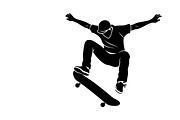 skateboard trick silhouettes showcas, an Illustration by Amazin_art (Thumbnail 5 of 31)