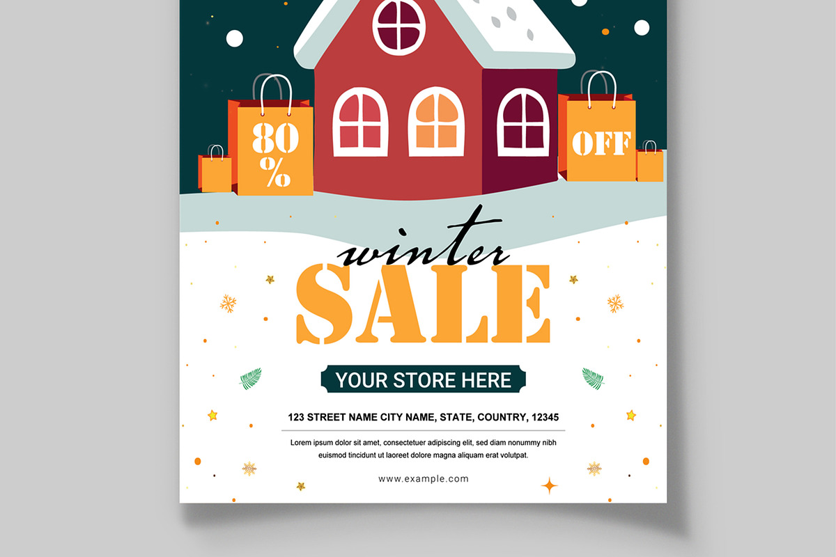 Winter Sale Flyer, a Flyer Template by MightyDesign (Photo 5 of 8)