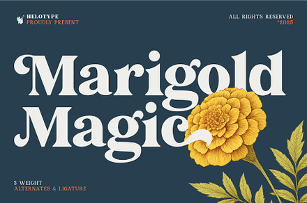 Marigold Magic: Vintage Serif Font