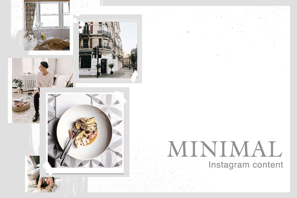 MINIMAL 15 instagram templates, a Social Media Template by Kristina Dubnovitskaya (Photo 1 of 8)