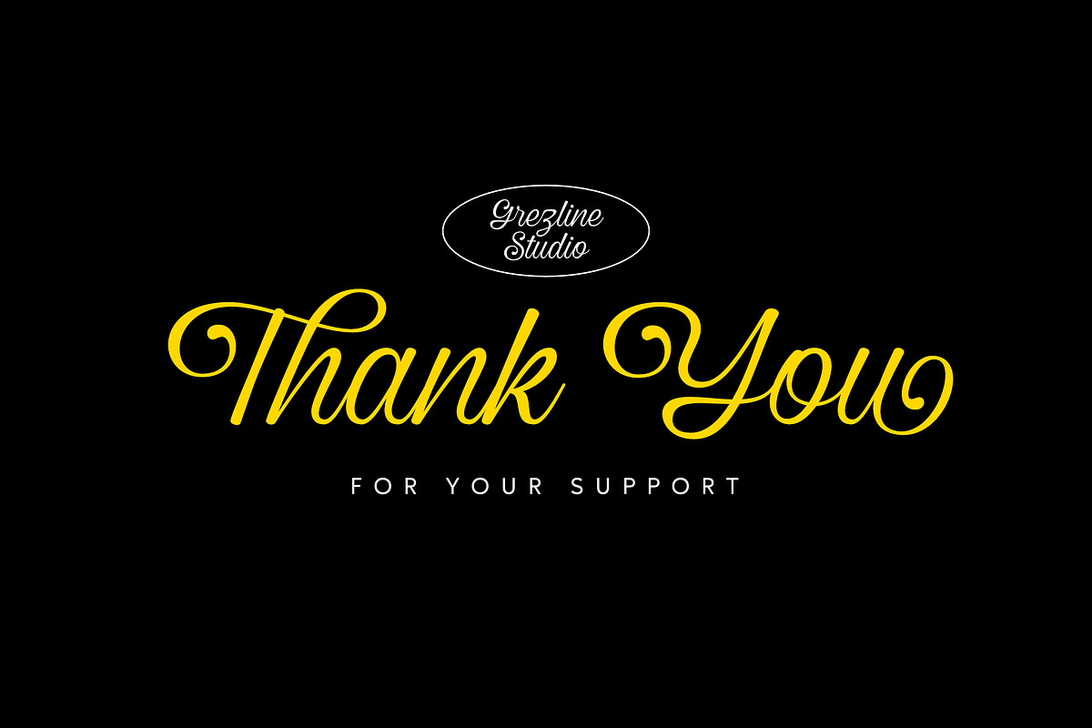 Vintage Millenia - Classic Script, a Script Font by Grezline Studio (Photo 12 of 12)