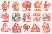 Hand-Drawn Santa Christmas Clipart, an Illustration by Dream Creation (Thumbnail 4 of 4)