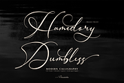 Hamedory Dumbless Modern Calligraphy, a Script Font by Denustudios (Thumbnail 1 of 12)