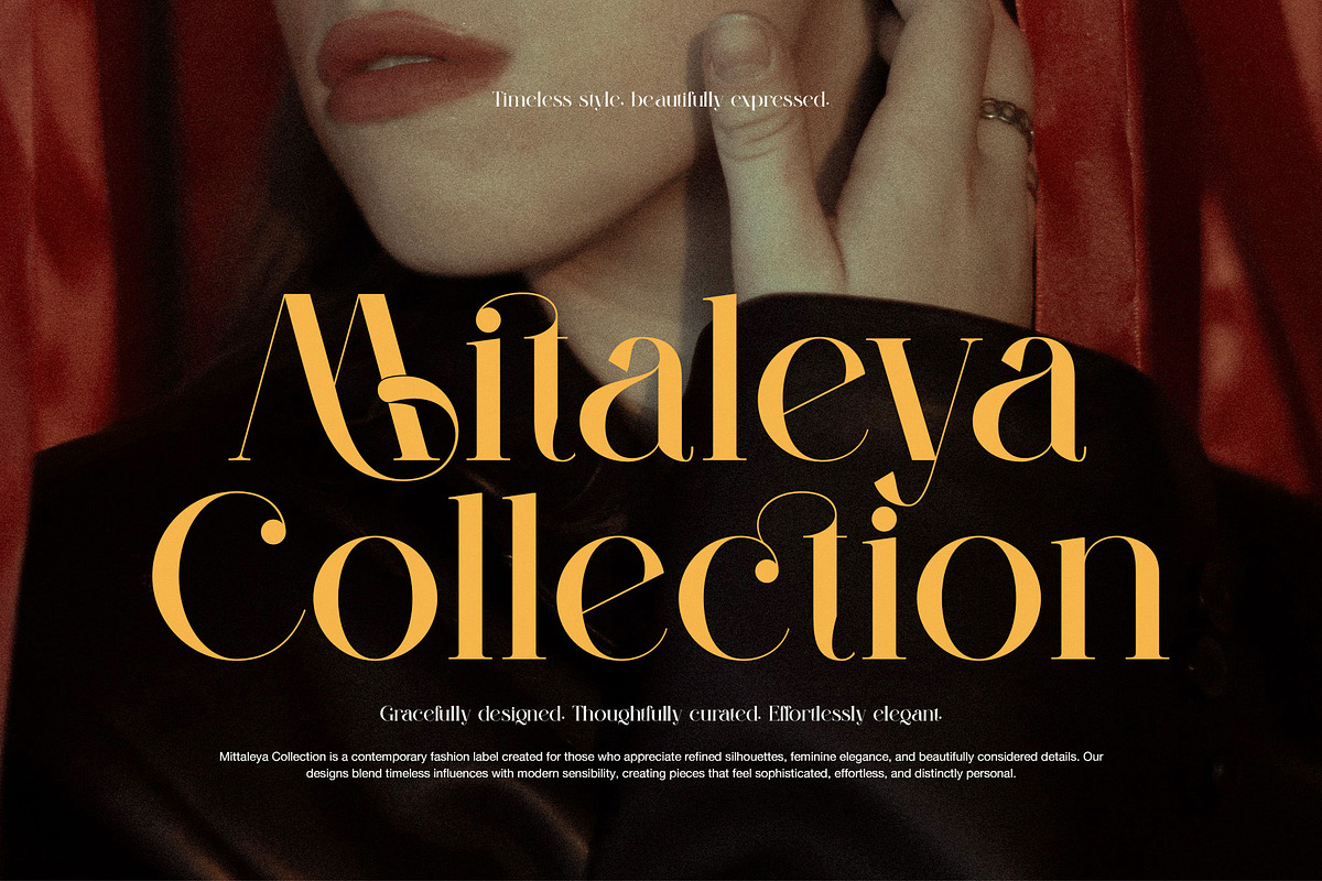 Blittgin Elegant Serif Font, a Serif Font by Perfectype (Photo 3 of 8)
