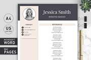 Resume Template with Photo / CV, a Resume Template by Klamp Studio (Thumbnail 5 of 9)