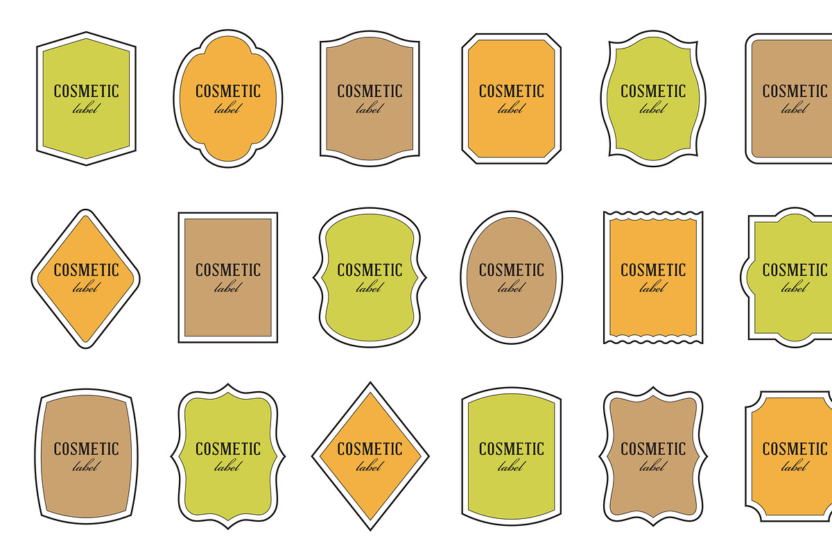Labels: 18 shapes, different colors, an Object Graphic by moibalkon (Photo 9 of 19)