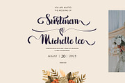 Rustic Wedding font, a Script Font by WAP (Thumbnail 5 of 9)