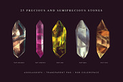 Gemstones & Crystals, an Object Graphic by RuleByArt (Thumbnail 15 of 18)